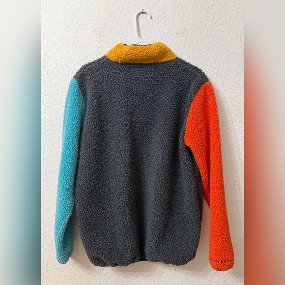 Dutch Bros Unisex Colorblock Sherpa Pullover Sweater - L - Picture 5 of 8